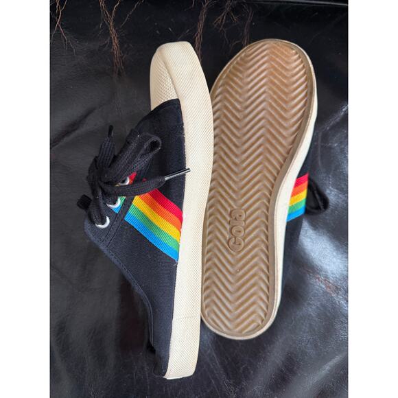 Vegan Gola Classics Women's Coaster Rainbow‎ Mule Plimsolls - Picture 4 of 6